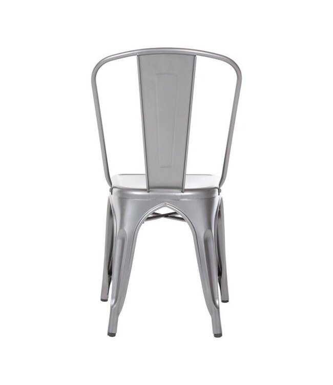 Terrasstoel Bolero Bistro | Staal | Grijs | 4 Stuks