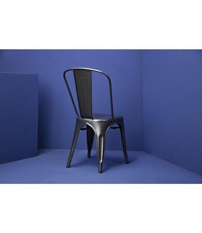 Terrasstoel Bolero Bistro | Staal | Grijs | 4 Stuks