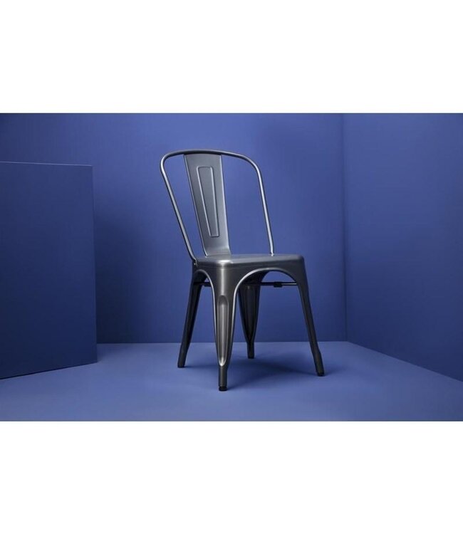 Terrasstoel Bolero Bistro | Staal | Grijs | 4 Stuks