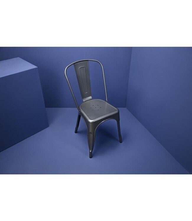 Terrasstoel Bolero Bistro | Staal | Grijs | 4 Stuks