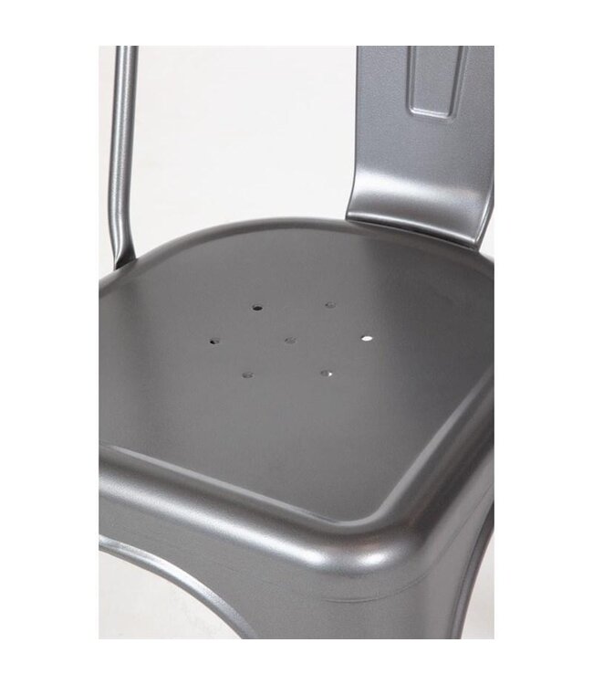 Terrasstoel Bolero Bistro | Staal | Grijs | 4 Stuks