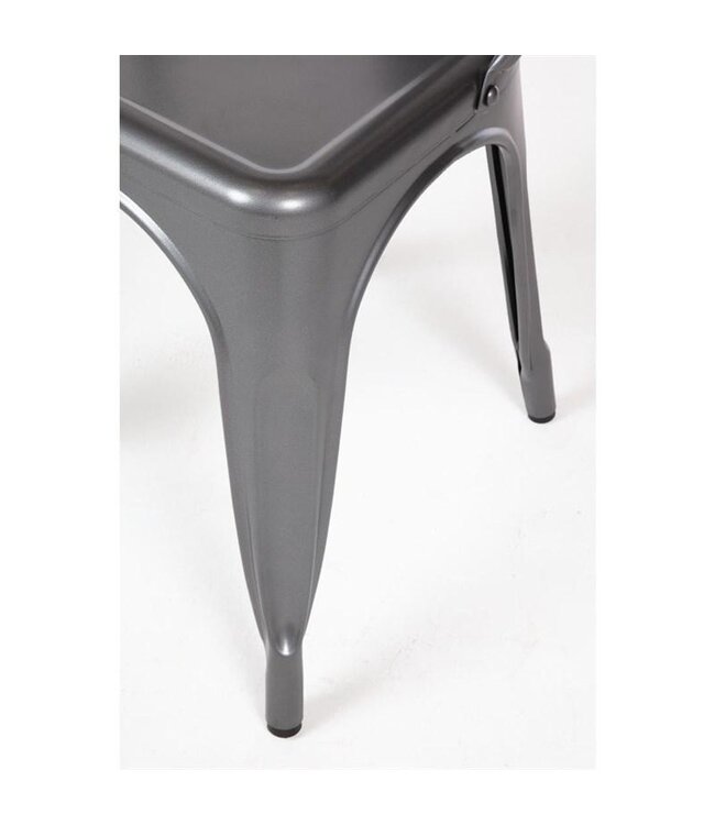 Terrasstoel Bolero Bistro | Staal | Grijs | 4 Stuks