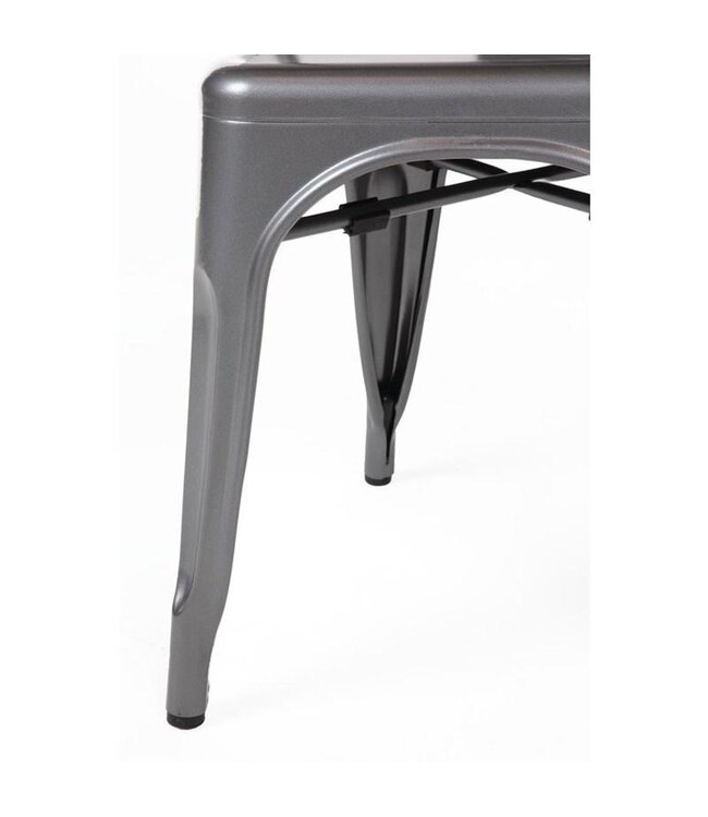 Terrasstoel Bolero Bistro | Staal | Grijs | 4 Stuks