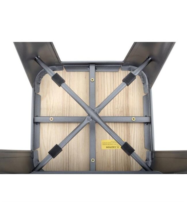 Barkruk Bolero Bistro | Grijs/Hout | 4 Stuks