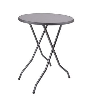 Attends Statafel | Inklapbaar | Rond | 85cm | Antraciet