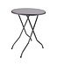 Attends Statafel | Inklapbaar | Rond | 85cm | Antraciet