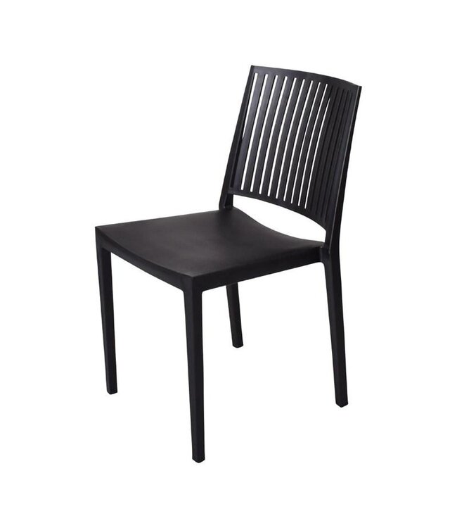 Stoel Baltimore | Zwart | Weerbestendig | 4 Stuks
