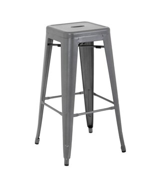 Bolero Barkruk Bolero Bistro | Staal | Grijs | 4 Stuks