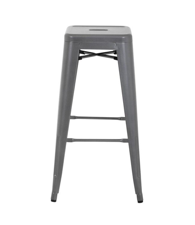Barkruk Bolero Bistro | Staal | Grijs | 4 Stuks