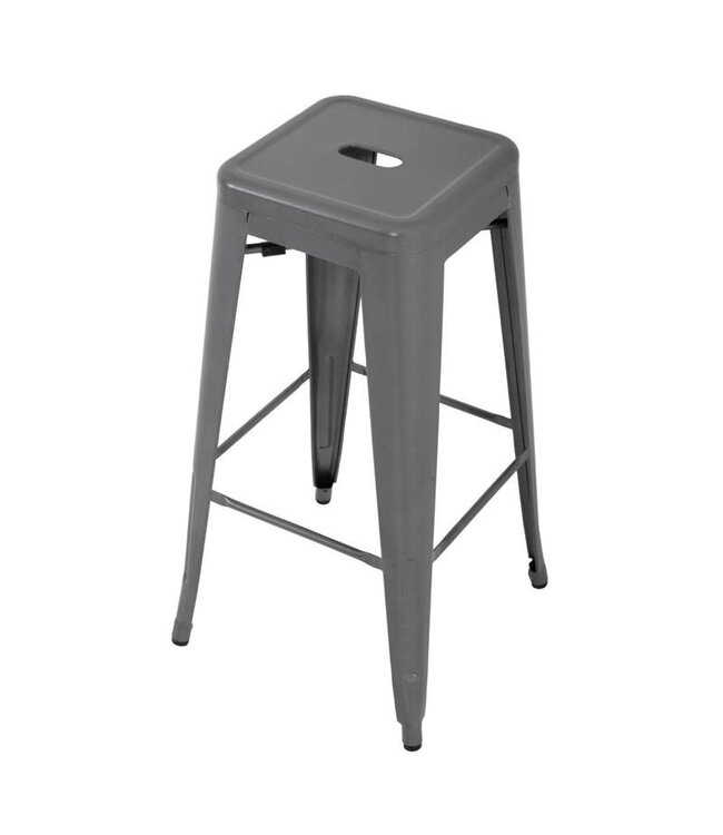 Barkruk Bolero Bistro | Staal | Grijs | 4 Stuks