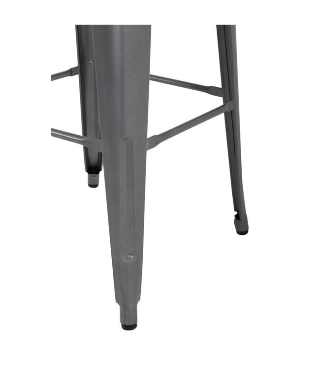 Barkruk Bolero Bistro | Staal | Grijs | 4 Stuks