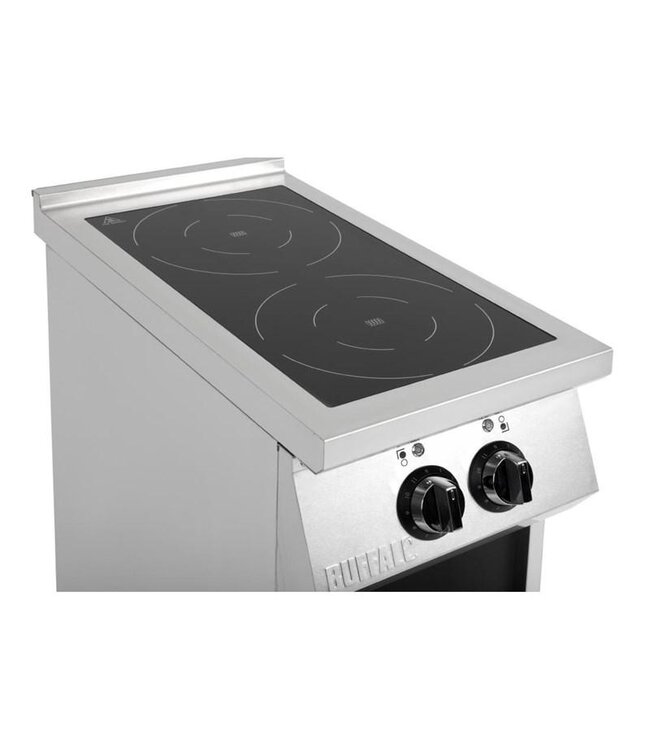 Inductie fornuis Buffalo | 2 Kookzones | 2x 3,5kW | 400V