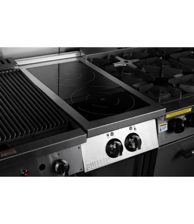 Inductie fornuis Buffalo | 2 Kookzones | 2x 3,5kW | 400V