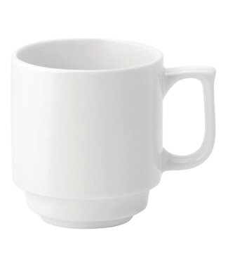 Mok Utopia Pure White | 28cl | Porselein | Stapelbaar | Wit | 36 Stuks
