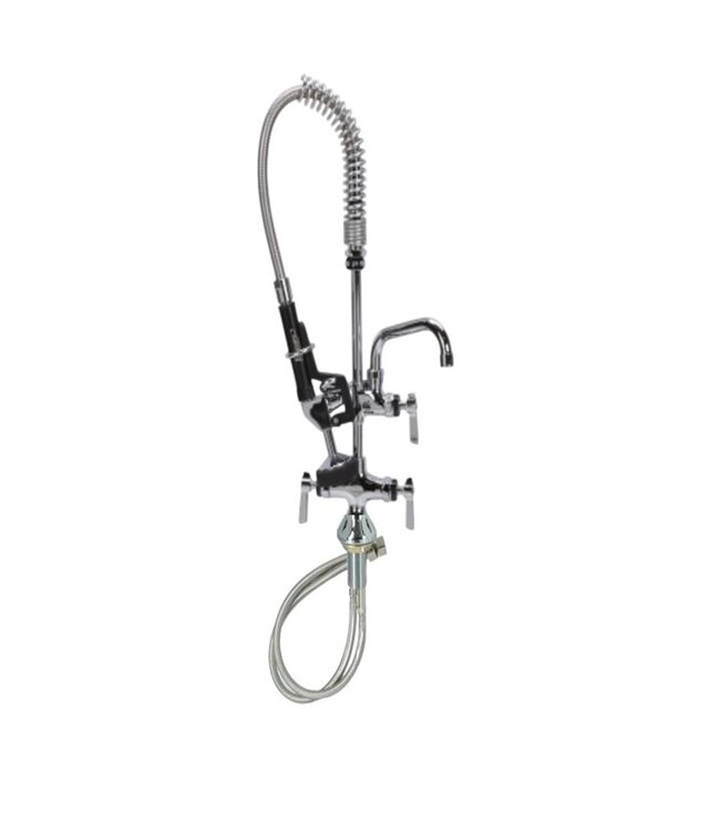 Voorspoeldouche Mini | Met tussenkraan | Tafelmodel | Enkelgats | 1/2" Aansluiting