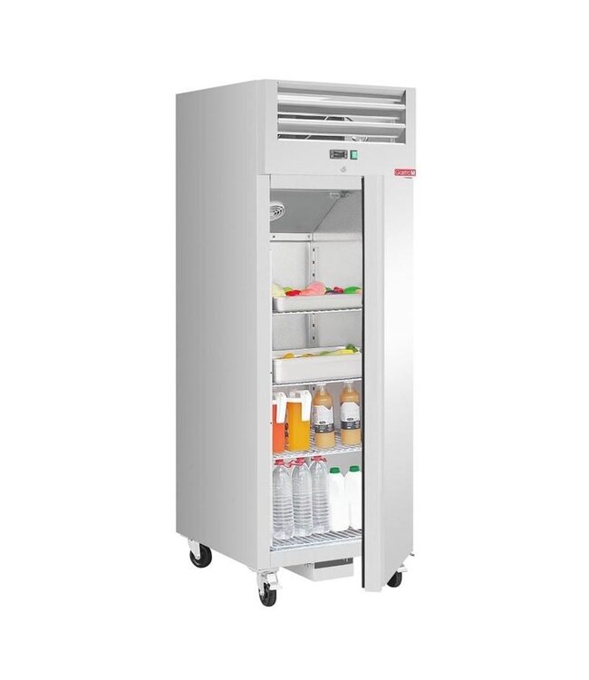 RVS Koelkast Gastro M | Enkeldeurs | 376L | 2/1GN | (H)200x(B)68x(D)81cm