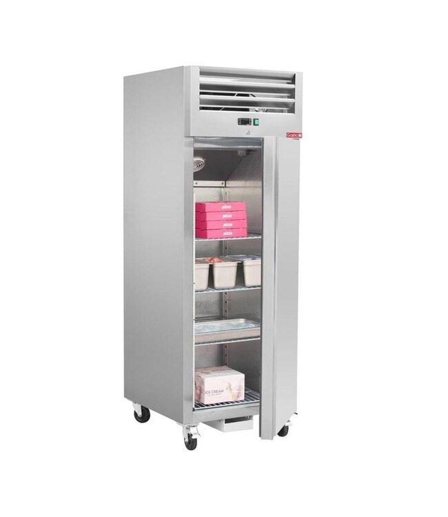 RVS Vrieskast Gastro M | Enkeldeurs | 376L | 2/1GN | (H)200x(B)68x(D)81cm