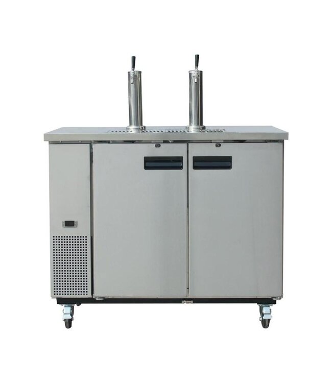 Biertapinstallatie met fustenkoeling | 2x 50L | (H)143,8x(B)124,7x(D)62cm
