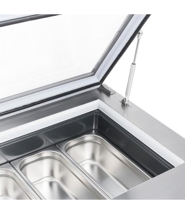 IJsvitrine Polar | Tafelmodel | 4x 1/3GN | (H)37,7x(B)86,5x(D)73,5cm