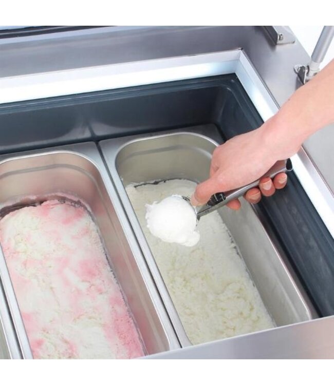 IJsvitrine Polar | Tafelmodel | 4x 1/3GN | (H)37,7x(B)86,5x(D)73,5cm