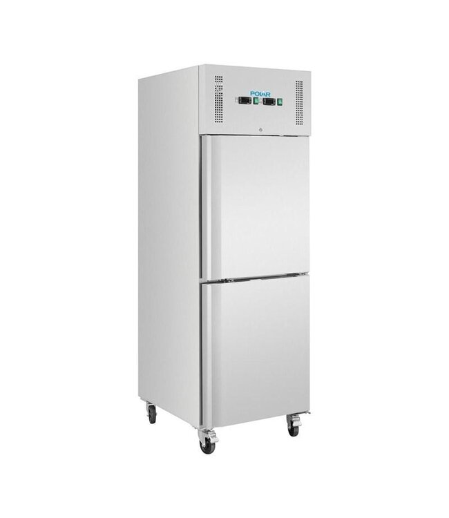 Koelvriescombinatie Polar | Enkeldeurs | 600L | RVS | (H)200x(B)68x(D)81cm