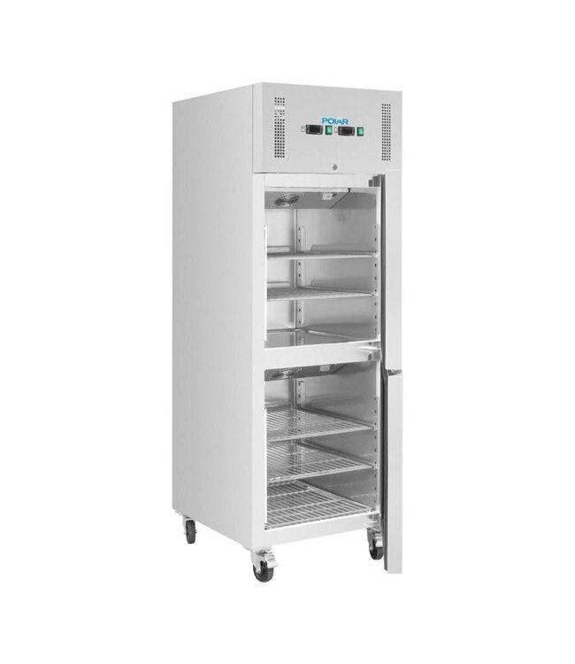 Koelvriescombinatie Polar | Enkeldeurs | 600L | RVS | (H)200x(B)68x(D)81cm
