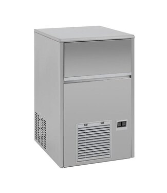Polar IJsblokjesmachine Polar | Holle ijsblokjes | 47kg/24uur | Vaste wateraansluiting | 28kg bunker