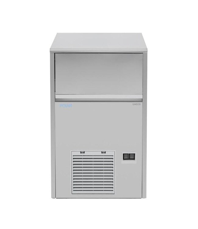 IJsblokjesmachine Polar | Holle ijsblokjes | 47kg/24uur | Vaste wateraansluiting | 28kg bunker