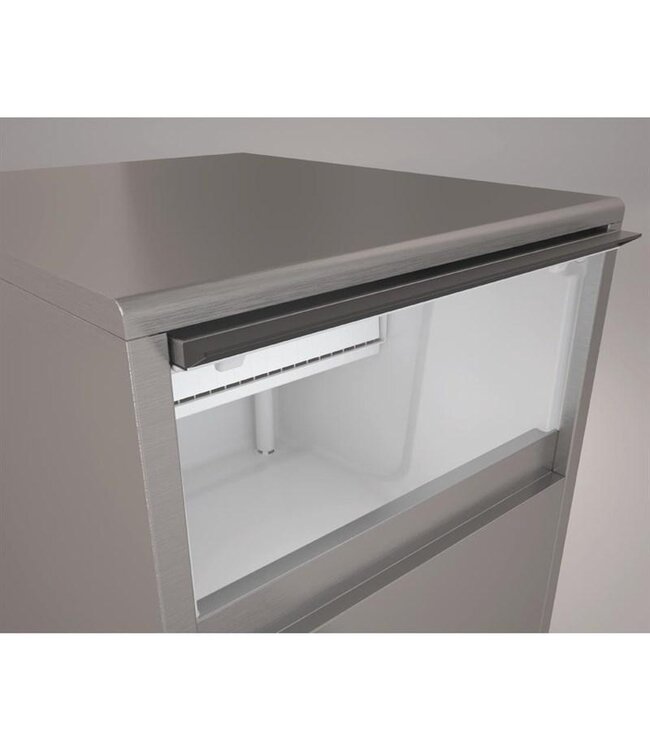 IJsblokjesmachine Polar | Holle ijsblokjes | 85kg/24uur | Vaste wateraansluiting | 40kg bunker