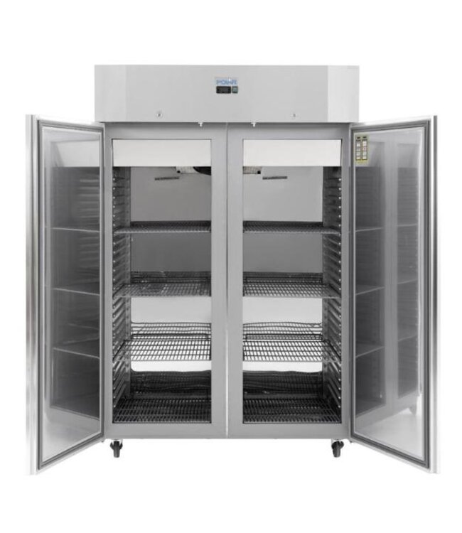 Vrieskast Polar | Dubbeldeurs | 1400L | 2/1GN | (H)215x(B)140x(D)81cm