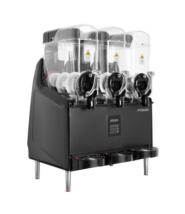 Slush puppy machine | 3x 12L | Laag suiker- en alcoholgehalte