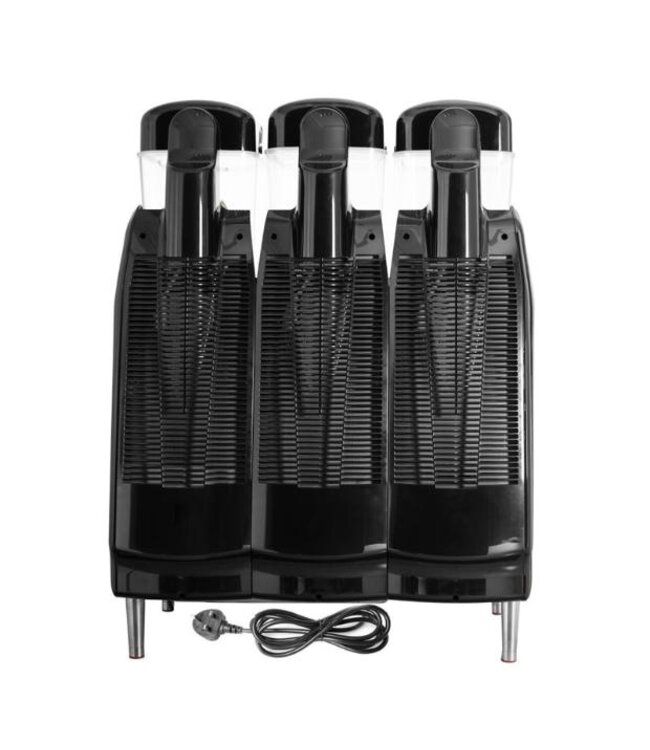 Slush puppy machine | 3x 12L | Laag suiker- en alcoholgehalte