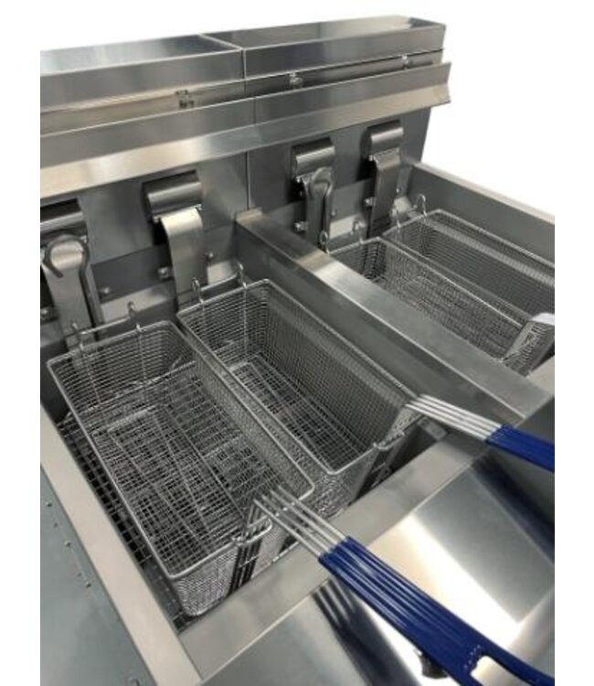 Automatische oliefilter friteuse | 2x30L | 2x14kW | (B)868x(D)797x(H)1143mm