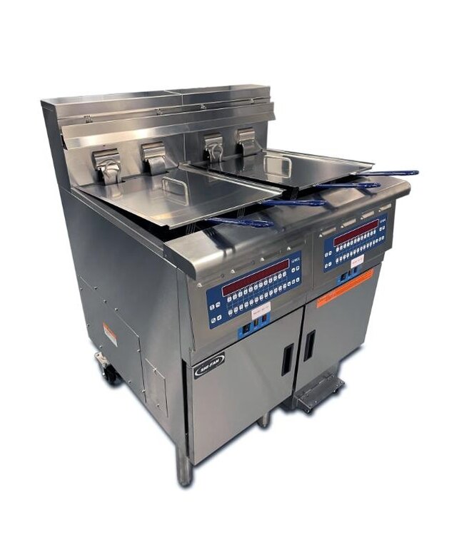 Automatische oliefilter friteuse | 2x30L | 2x14kW | (B)868x(D)797x(H)1143mm