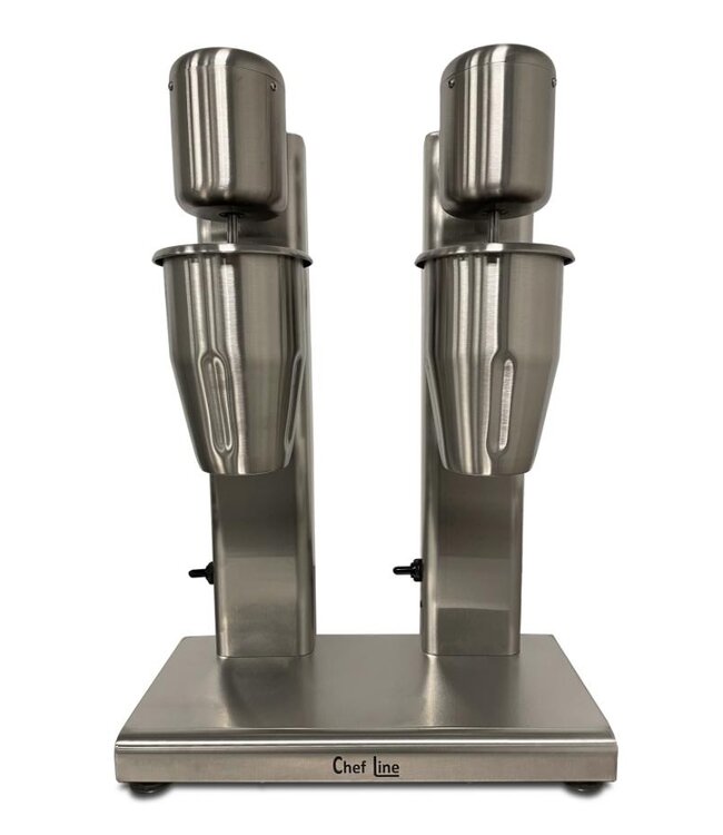 Milkshake mixer Chef Line | Dubbel | Met 2 RVS bekers