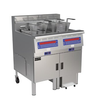 Shi-Fan Automatische oliefilter friteuse | 2x30L | 2x14kW | (B)868x(D)797x(H)1143mm