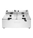 Friteuse Buffalo | 5 + 5 Liter | Digitale timer | 2x 2,8kW
