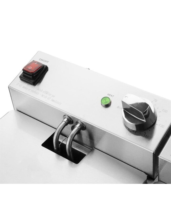 Friteuse Buffalo | 5 + 5 Liter | Digitale timer | 2x 2,8kW