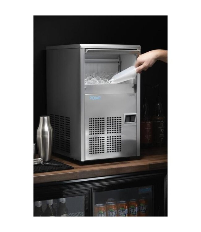 IJsblokjesmachine Polar | Holle ijsblokjes | 21kg/24u | 4 kg bunker