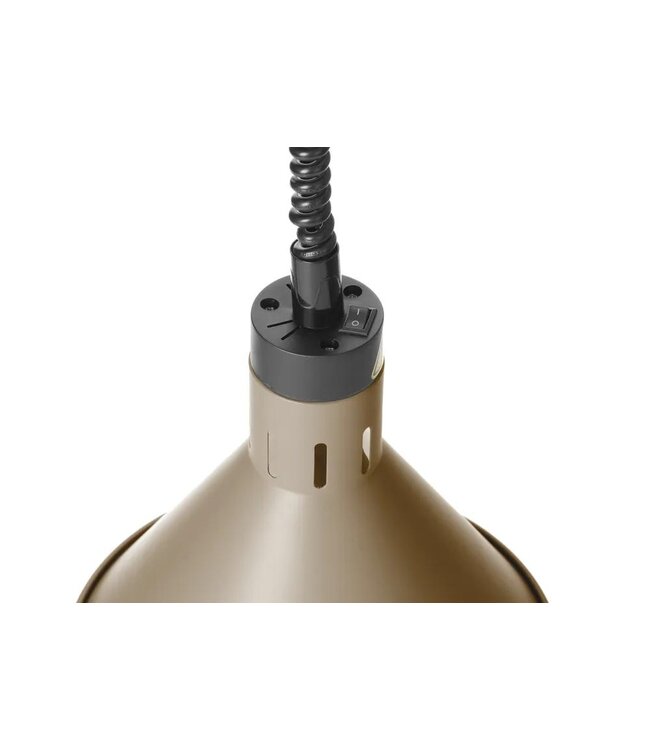 Warmtelamp verstelbaar conisch | Infrarood | Beige | 27,5x(H)25cm
