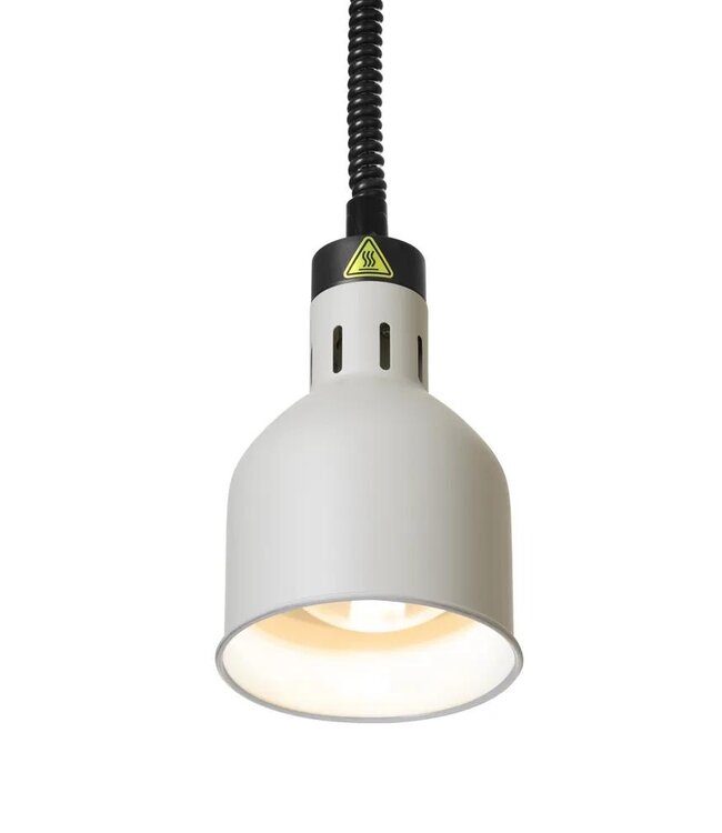 Warmtelamp verstelbaar cilindrisch | Infrarood | Wit | 17,5x(H)25cm
