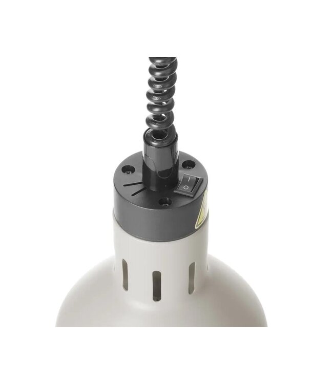 Warmtelamp verstelbaar cilindrisch | Infrarood | Wit | 17,5x(H)25cm