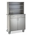 Rocam Serveerstation Polar 2 AP | RVS | Met 2 deuren en 2 lades