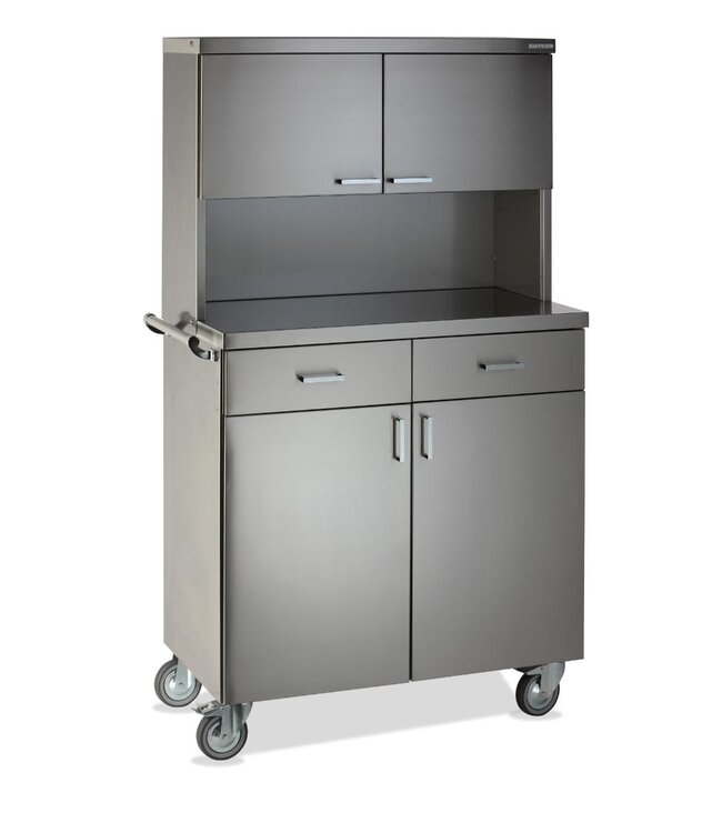 Serveerstation Polar 2 CH | RVS | Met 4 deuren en 2 lades