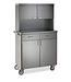 Rocam Serveerstation Polar 2 CH | RVS | Met 4 deuren en 2 lades