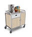 A-Care Roomservice trolley serveerwagen | Met onderkast | 5x 1/1GN + 4x 50x50 vaatwaskorven