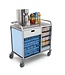 A-Care Roomservice trolley serveerwagen | Met onderkast | 5x 1/1GN + 4x 50x50 vaatwaskorven