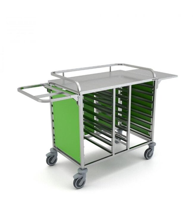 B-Care Roomservice trolley serveerwagen | Met onderkast | 16x 1/1GN + 6x 1/6GN