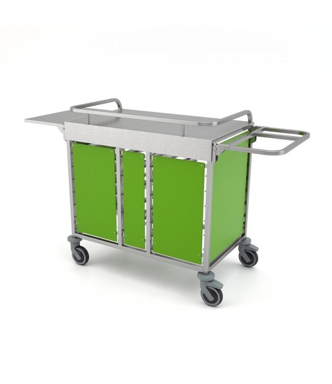 B-Care Roomservice trolley serveerwagen | Met onderkast | 16x 1/1GN + 6x 1/6GN