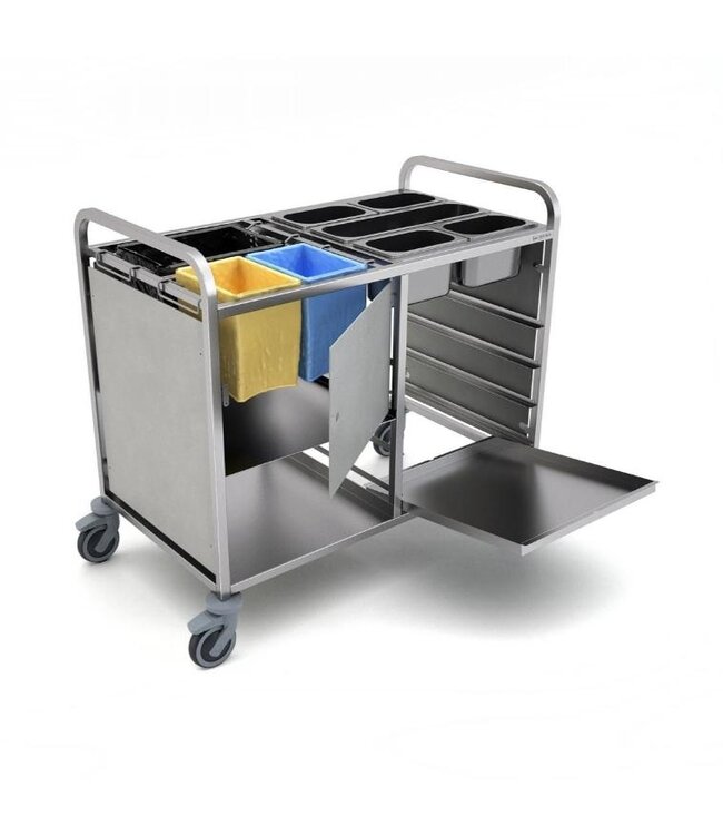 Cleancare schoonmaakwagen | Geschikt voor GN bakken en vaatwaskorven